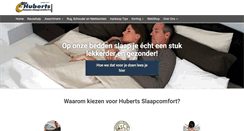 Desktop Screenshot of huberts-slaapcomfort.nl